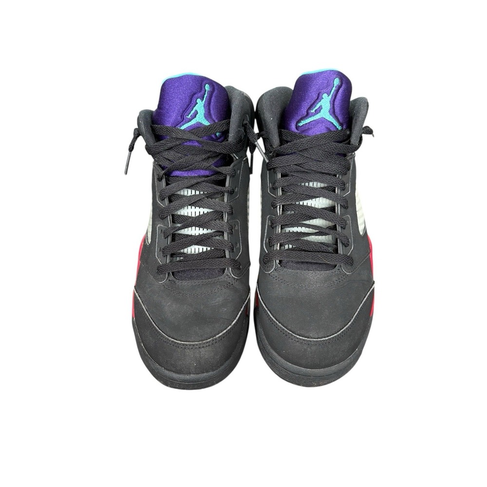 Air Jordan 5 Retro Sneaker Fire Red Metallic Grape Men's Size 9 - Picture 3 of 11